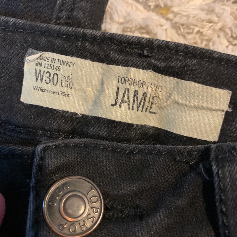 Top shop ripped skinny jeans